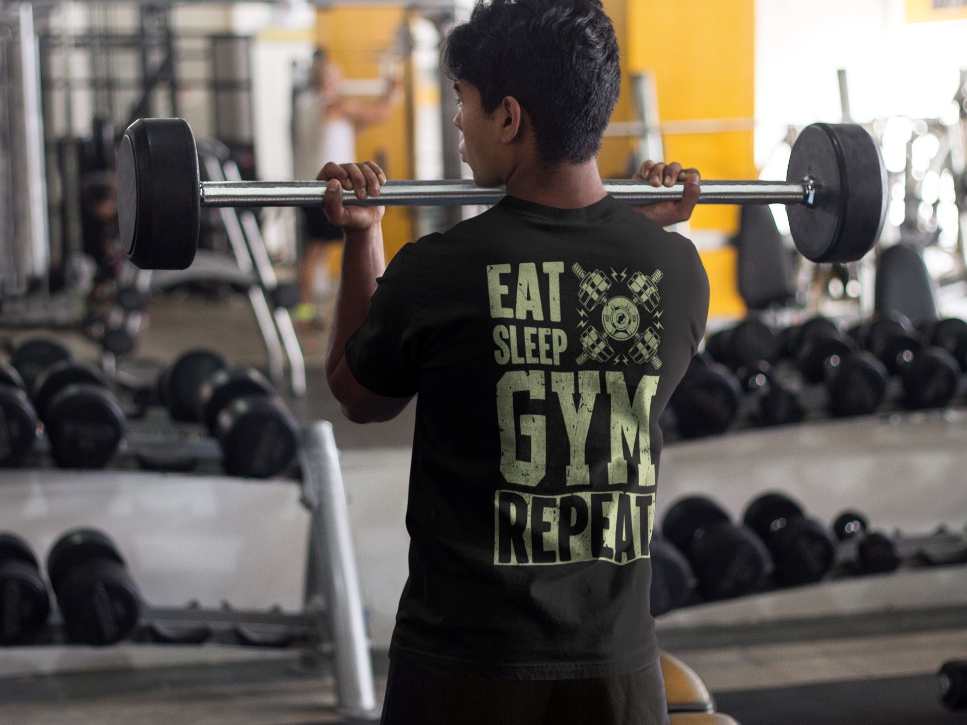 Eat Sleep Gym Repeat - Fuser Relaxed Shirt ST/ST Fuser Relaxed Shirt ST/ST Shirtee 