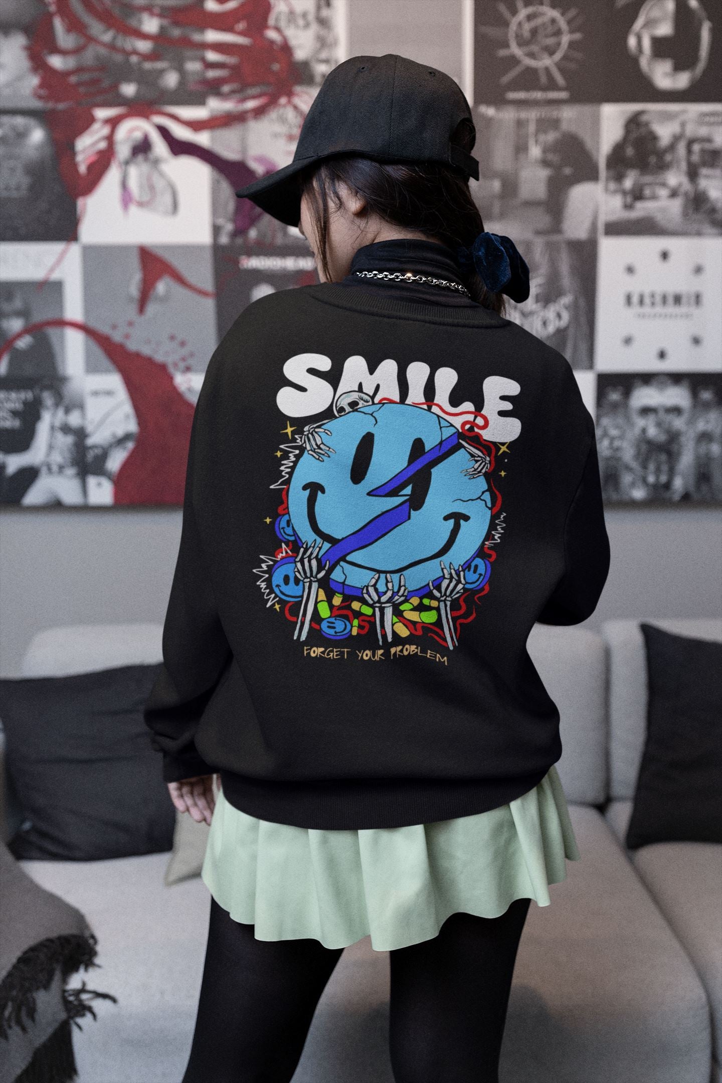 Forget your Problem, Keep Smile. Unisex-Premium-Pullover Soulmates 