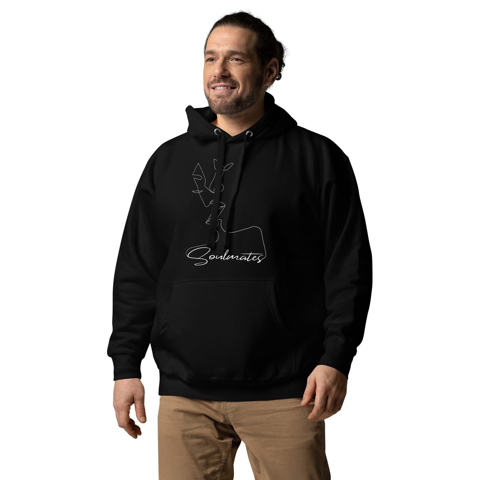 Kissing Soulmates Schlichtes Modernes Soulmates Design Unisex-Kapuzenpullover Soulmates 