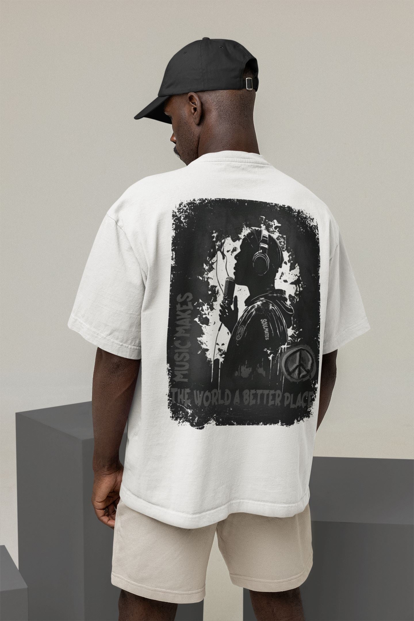 Music makes the World a better Place - Organic Oversized Shirt Blaster Oversized Shirt ST/ST Shirtee 