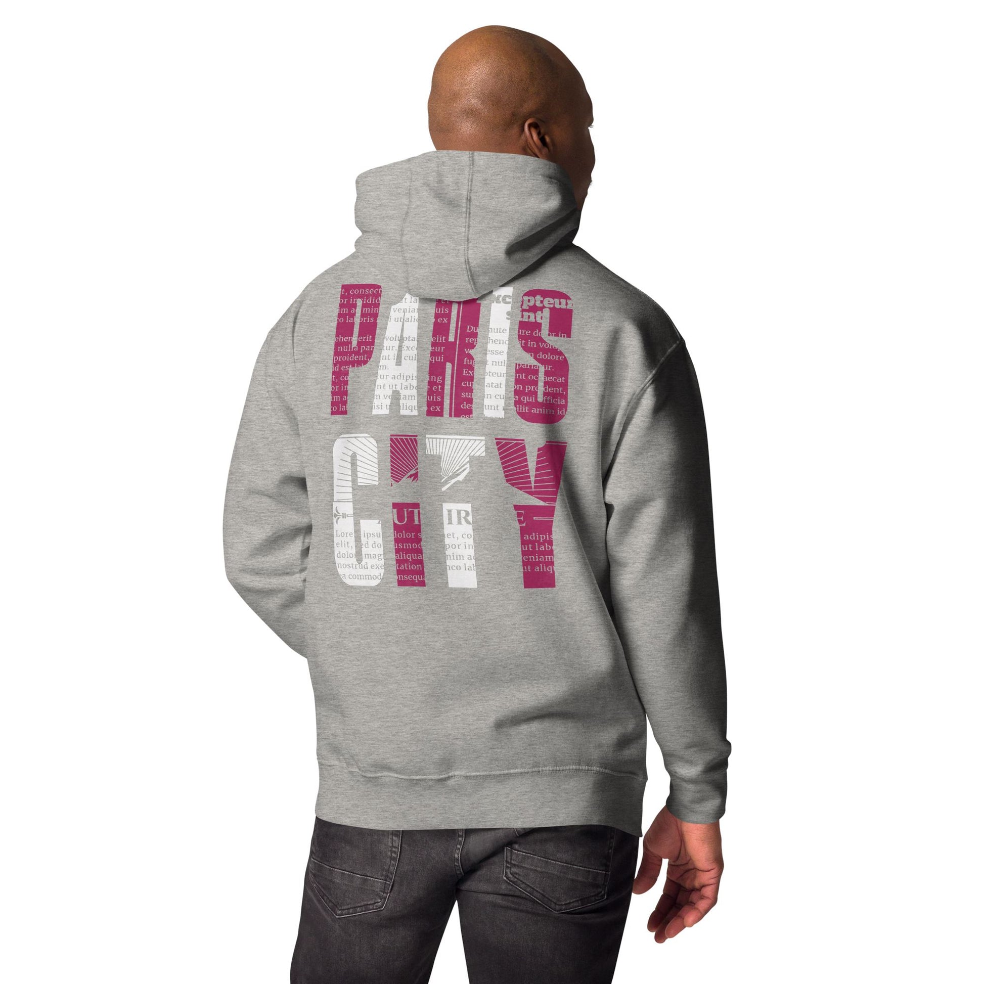 Paris City - Soulmates Design. Unisex-Kapuzenpullover Soulmates Carbon Grey S 