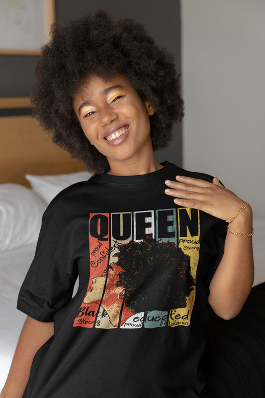 Queen, Mit diesem Shirt bist du der Hingucker. Lockeres Damen-T-Shirt Soulmates 