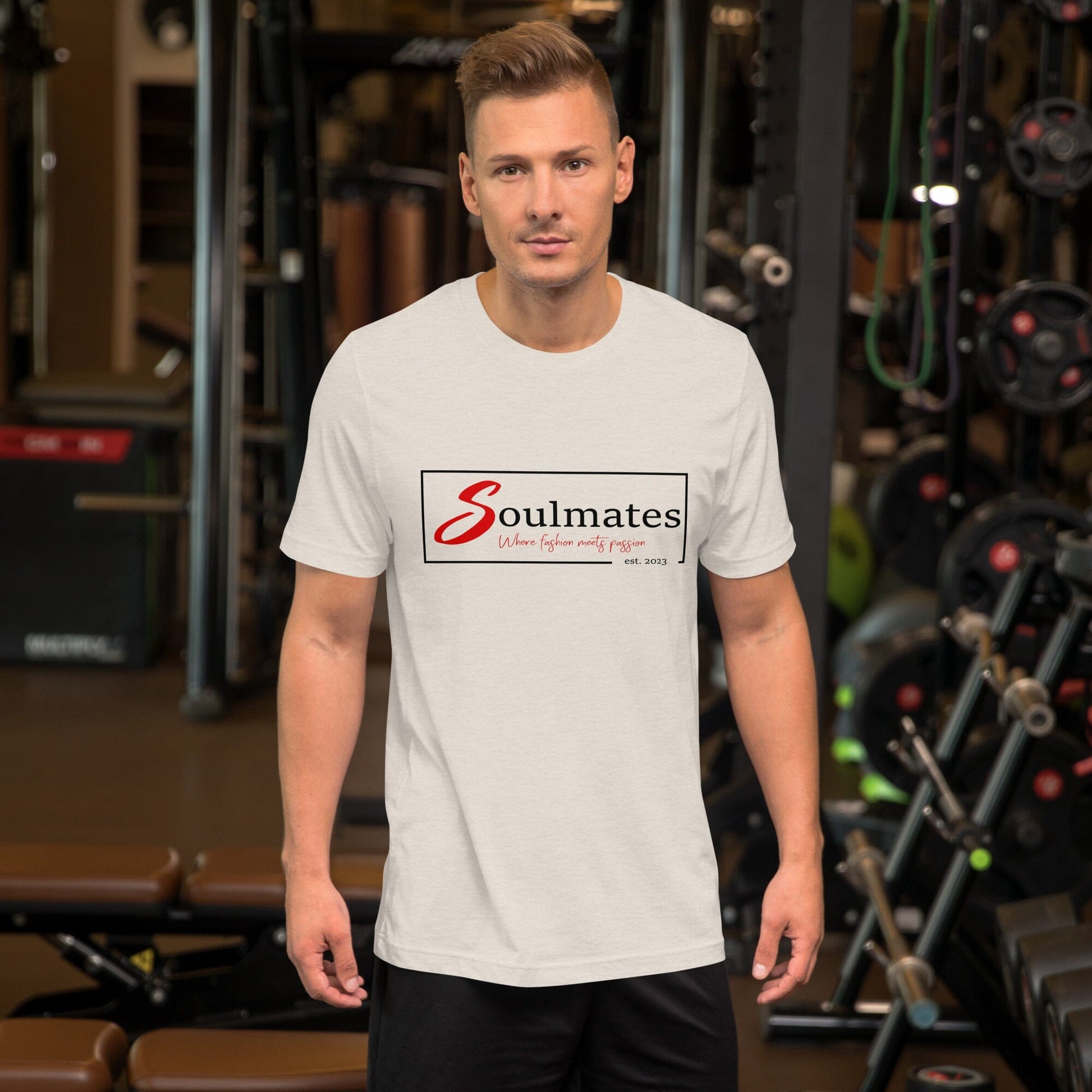 Soulmates Where Fashion meets Passion Unisex-T-Shirt Soulmates Heather Dust S 