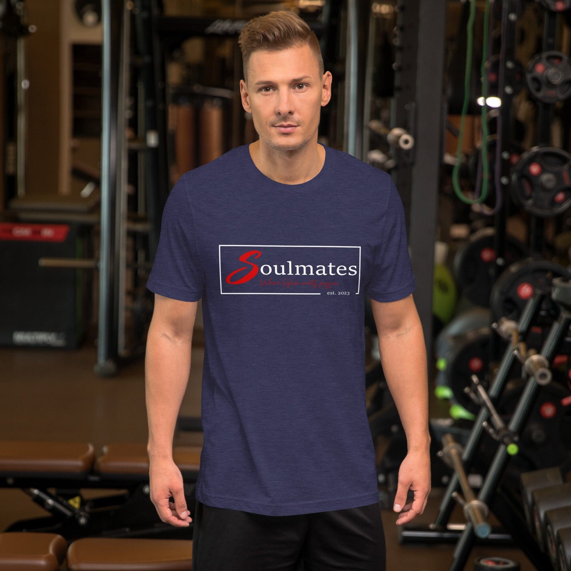 Soulmates Where Fashion meets Passion Unisex-T-Shirt Soulmates Heather Mitternachtsmarine S 